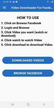 Save Videos For FB - Facebook Video Downloader screenshot 2