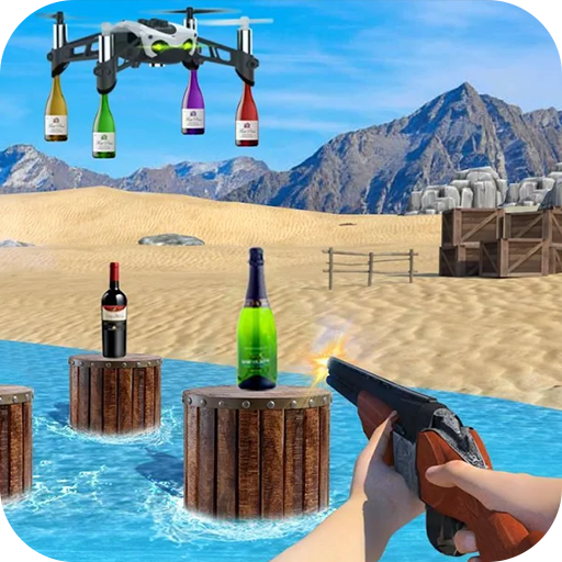 Bottle Shooting Games With Gun icon