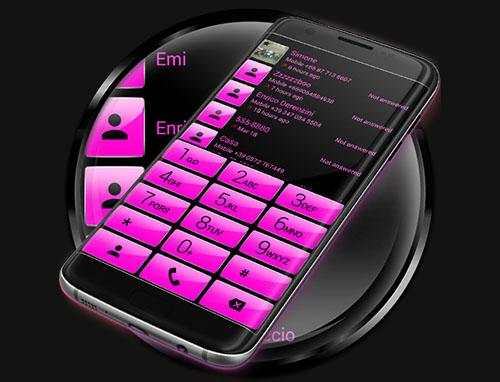 Dialer Theme Gloss Pink drupe screenshot 4