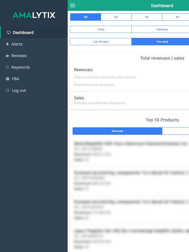AMALYTIX: Amazon Analytics for Sellers and Vendors 8 تصوير الشاشة