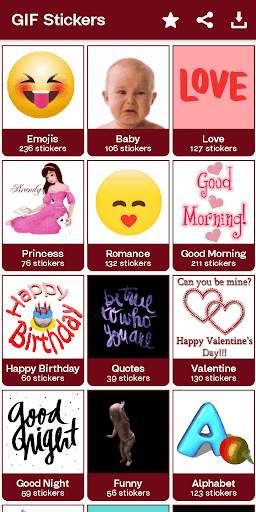Funny GIF Stickers - Funny & Love Stickers स्क्रीनशॉट 1