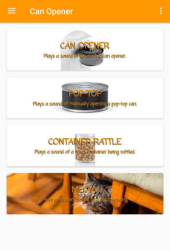 Can Opener Sound Player & Cat Sounds screenshot 1