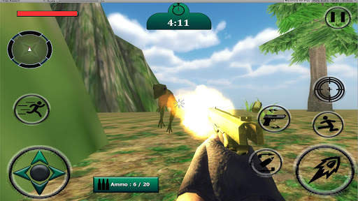Huge Dino Attack Game 3D screenshot 1