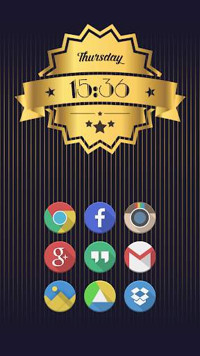 Golden Clocks - Zooper Widget screenshot 3