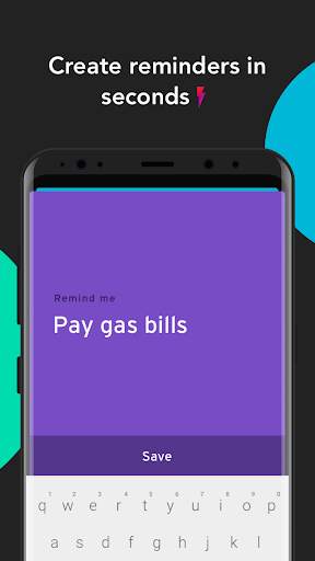 Recall: Create reminders in seconds ⚡️ 1 تصوير الشاشة