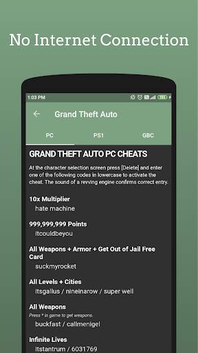 Cheat Code for Grand Theft screenshot 3