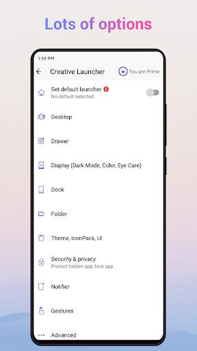 Creative Launcher -Quick,Smart screenshot 7