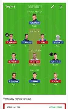 Dream11 Predictions Pro - Create your winning team screenshot 5