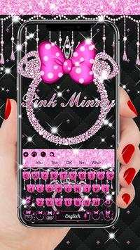 Glitter Minny theme keyboard 1 تصوير الشاشة