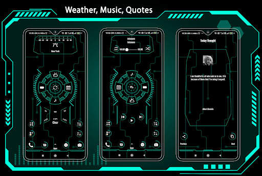 Grace full Launcher - App lock, Hide App, Hi-tech screenshot 3