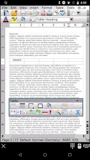 AndrOpen Office screenshot 2