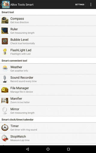 Smart Tools Box for Android Swiss Made screenshot 1
