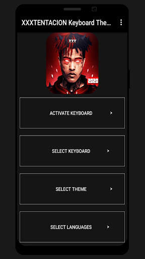 XXXTENTACION Keyboard Theme 2020 स्क्रीनशॉट 1