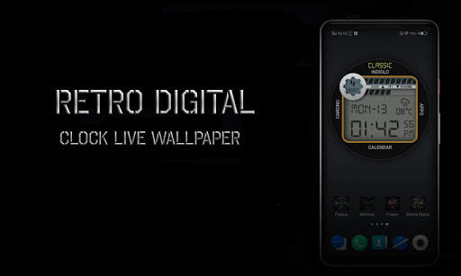 Retro Digital Watch Face & Clock Live Wallpaper screenshot 20