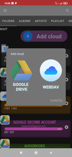 X-Cloud Player - Cloud Streaming Music Player screenshot 1