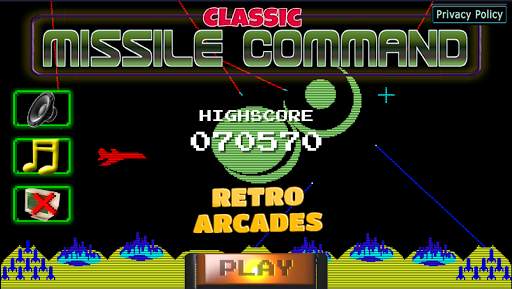 Classic Missile Command screenshot 1