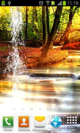 Forest 3D Waterfall Wallpaper screenshot 3