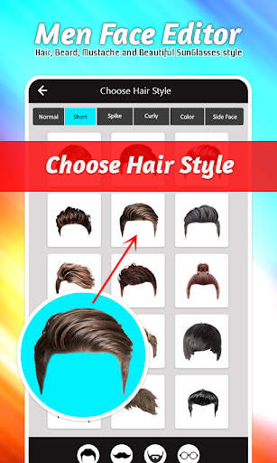 Man Face Editor Hair Changer screenshot 3