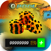 Coins For 8Ball Pool Prank icon
