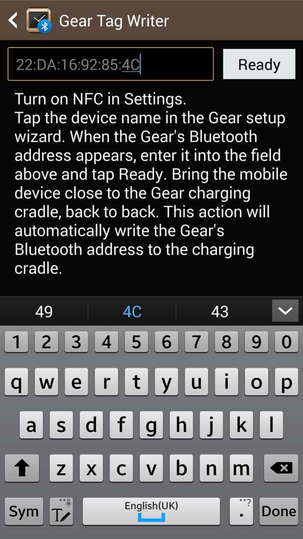 Samsung GALAXY NFC Tagwriter 4 تصوير الشاشة