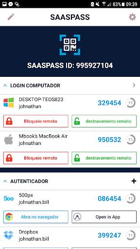 SAASPASS | autenticador 2FA screenshot 2