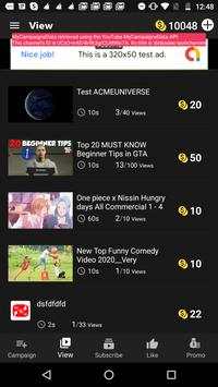 View4sub - free subscribes likes views to channel screenshot 5