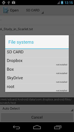 Jota  root Connector screenshot 1