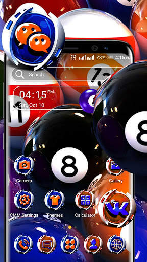 Snooker Ball Launcher Theme screenshot 1