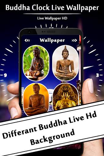 Buddha Clock Live Wallpaper screenshot 3