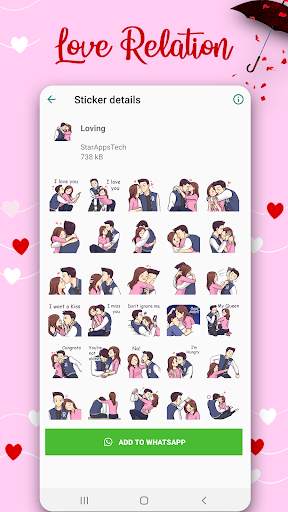 Love Stickers For Whatsapp 2020 (WAstickerapps) screenshot 5