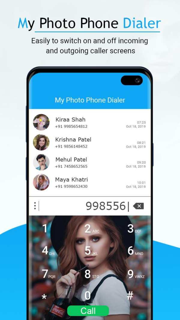 My Photo Phone Dialer : Photo Dialer screenshot 1