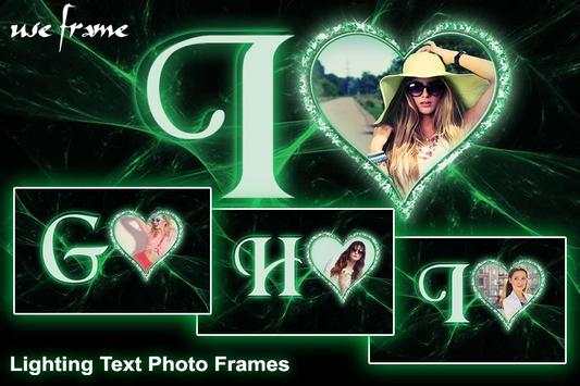 Lighting Text Photo Frame screenshot 3
