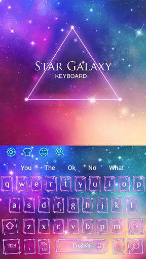 Star Galaxy Keyboard Theme screenshot 1