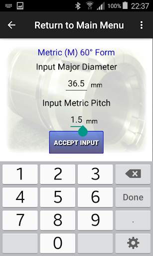 Centor Thread Check Calculator - Free Trial screenshot 3