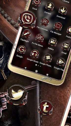 Cowboy Skull Launcher Theme screenshot 1