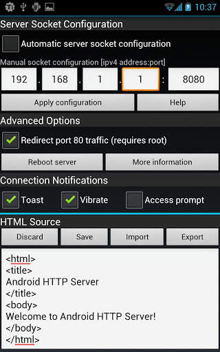 HTTP Server screenshot 4