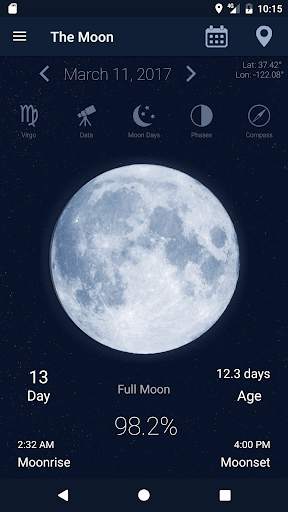The Moon - Phases Calendar screenshot 1