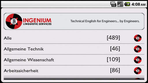 Technical English Vocabulary скриншот 1