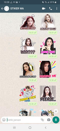 Chat Sticker WA Red Velvet Kpop WAStickerApps screenshot 8