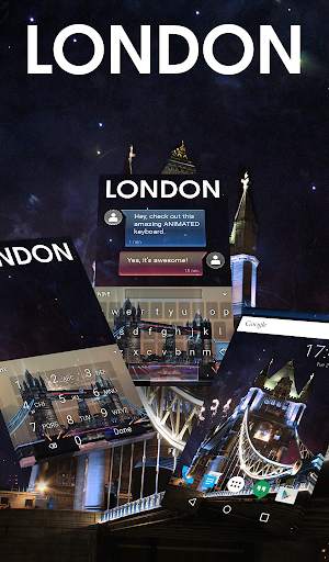 London Animated Keyboard स्क्रीनशॉट 1