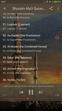 Qari Shuraim Mp3 Full Quran Offline screenshot 3
