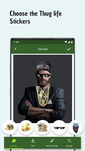 Thug Life Gangster Photo Editor 4 تصوير الشاشة