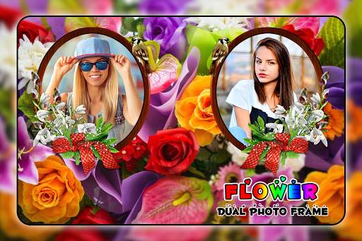 Flower Dual photo frames 2 تصوير الشاشة