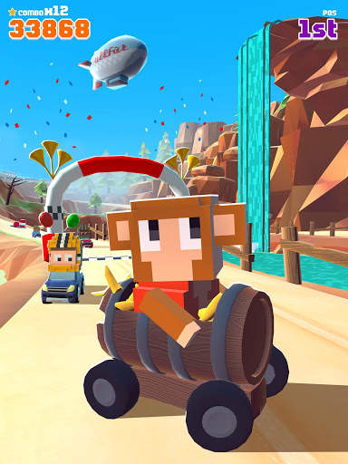 Blocky Racer - Endless Racing screenshot 13