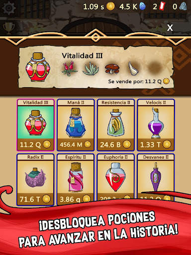 Alchemy Clicker - Potion Games Idle Fantasy Rpg screenshot 10