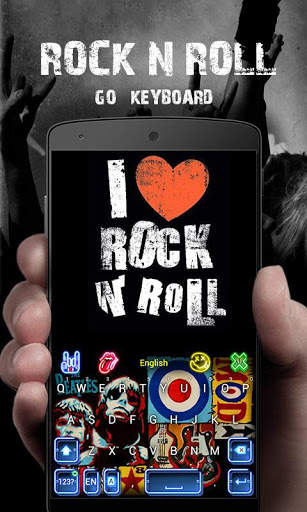 Rock N Roll GO Keyboard Theme screenshot 1