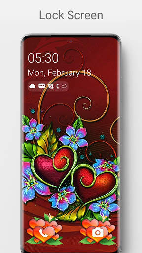 Love Heart Lock Screen screenshot 1