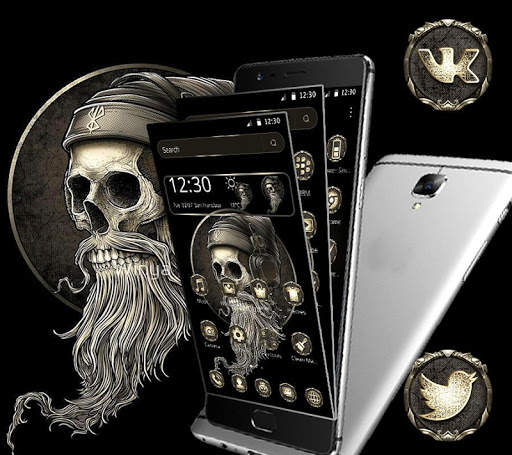 Smoky Music Skull Theme screenshot 1