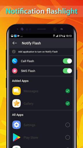 Super Flashlight - Notification & Morse screenshot 7