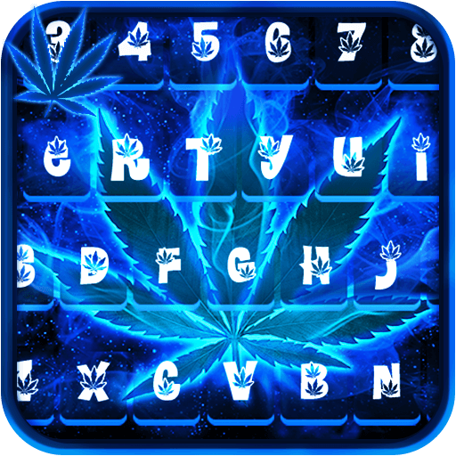 Neon Weed Rasta Keyboard Theme иконка